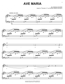 page one of Ave Maria (Piano & Vocal)