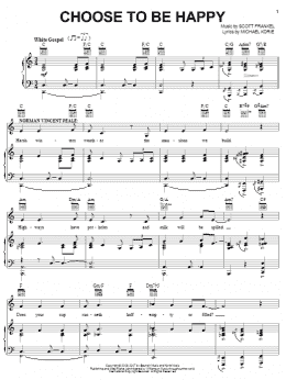 page one of Choose To Be Happy (Piano, Vocal & Guitar Chords (Right-Hand Melody))