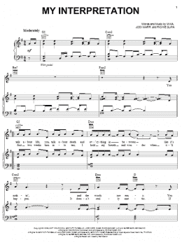 page one of My Interpretation (Piano, Vocal & Guitar Chords (Right-Hand Melody))