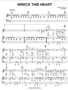 page one of Wreck This Heart (Piano, Vocal & Guitar Chords (Right-Hand Melody))