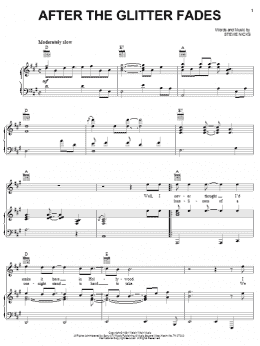 page one of After The Glitter Fades (Piano, Vocal & Guitar Chords (Right-Hand Melody))