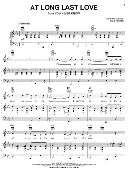 page one of At Long Last Love (Piano, Vocal & Guitar Chords (Right-Hand Melody))