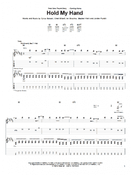 page one of Hold My Hand (Guitar Tab)