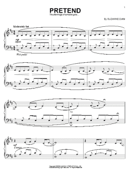 page one of Pretend (Piano Solo)