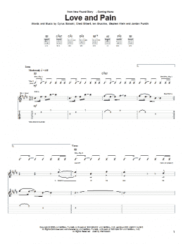 page one of Love And Pain (Guitar Tab)