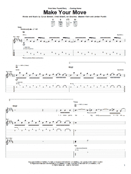 page one of Make Your Move (Guitar Tab)