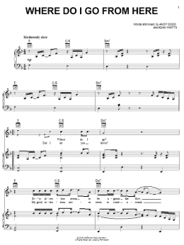 page one of Where Do I Go From Here (Piano, Vocal & Guitar Chords (Right-Hand Melody))
