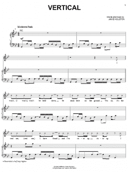 page one of Vertical (Piano, Vocal & Guitar Chords (Right-Hand Melody))