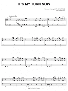 page one of It's My Turn Now (Piano, Vocal & Guitar Chords (Right-Hand Melody))