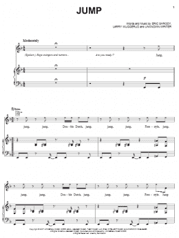 page one of Jump (Piano, Vocal & Guitar Chords (Right-Hand Melody))
