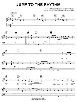 page one of Jump To The Rhythm (Piano, Vocal & Guitar Chords (Right-Hand Melody))