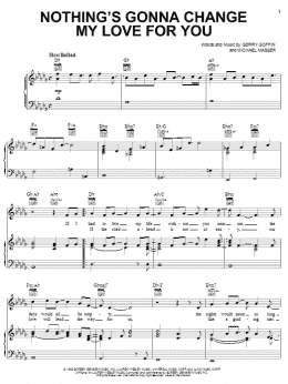 page one of Nothing's Gonna Change My Love For You (Piano, Vocal & Guitar Chords (Right-Hand Melody))