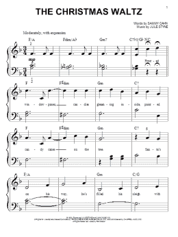 page one of The Christmas Waltz (Big Note Piano)