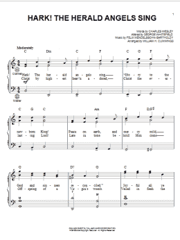 page one of Hark! The Herald Angels Sing (Accordion)