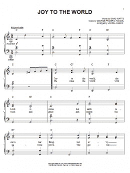 page one of Joy To The World (Accordion)