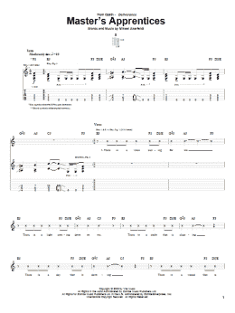 page one of Master's Apprentices (Guitar Tab)
