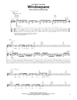 page one of Windowpane (Guitar Tab)