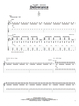 page one of Deliverance (Guitar Tab)