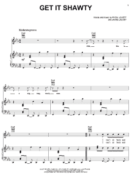 page one of Get It Shawty (Piano, Vocal & Guitar Chords (Right-Hand Melody))