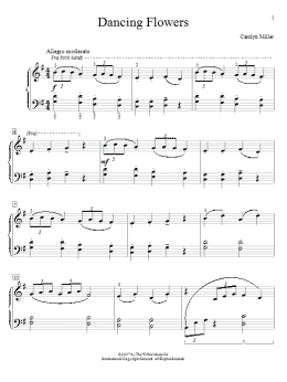 page one of Dancing Flowers (Educational Piano)