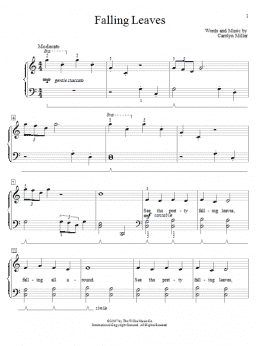 page one of Falling Leaves (Educational Piano)