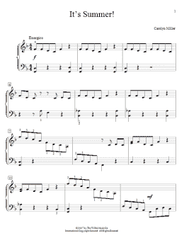 page one of It's Summer! (Educational Piano)