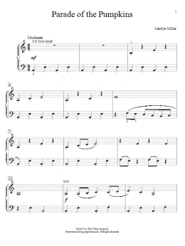 page one of Parade Of The Pumpkins (Educational Piano)