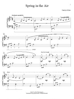 page one of Spring In The Air (Educational Piano)