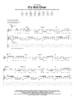 page one of It's Not Over (Guitar Tab)
