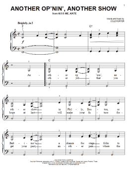 page one of Another Op'nin', Another Show (from Kiss Me, Kate) (Easy Piano)