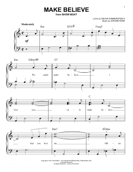 page one of Make Believe (Easy Piano)