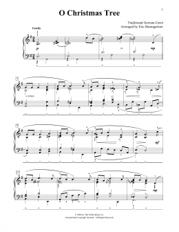 page one of O Christmas Tree [Jazz version] (arr. Eric Baumgartner) (Educational Piano)