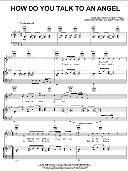 page one of How Do You Talk To An Angel (Piano, Vocal & Guitar Chords (Right-Hand Melody))