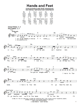 page one of Hands And Feet (Easy Guitar)