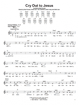page one of Cry Out To Jesus (Easy Guitar)