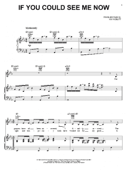 page one of If You Could See Me Now (Piano, Vocal & Guitar Chords (Right-Hand Melody))
