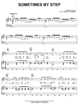 page one of Sometimes By Step (Piano, Vocal & Guitar Chords (Right-Hand Melody))
