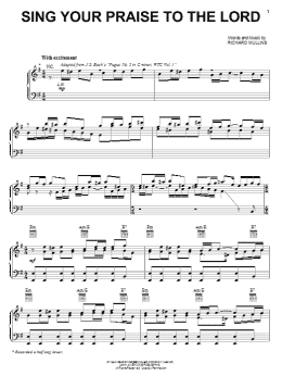 page one of Sing Your Praise To The Lord (Piano, Vocal & Guitar Chords (Right-Hand Melody))