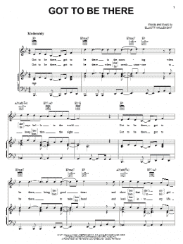 page one of Got To Be There (Piano, Vocal & Guitar Chords (Right-Hand Melody))