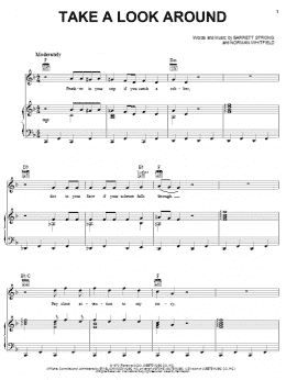 page one of Take A Look Around (Piano, Vocal & Guitar Chords (Right-Hand Melody))