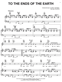 page one of To The Ends Of The Earth (Piano, Vocal & Guitar Chords (Right-Hand Melody))