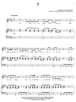 page one of 7 (Piano, Vocal & Guitar Chords (Right-Hand Melody))