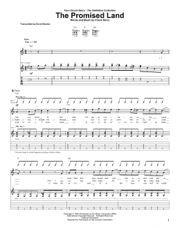 page one of The Promised Land (Guitar Tab)