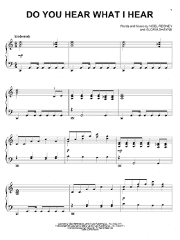 page one of Do You Hear What I Hear (Piano Solo)