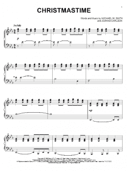 page one of Christmastime (Piano Solo)