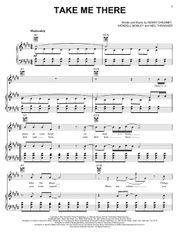 page one of Take Me There (Piano, Vocal & Guitar Chords (Right-Hand Melody))