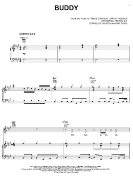 page one of BUDDY (Piano, Vocal & Guitar Chords (Right-Hand Melody))