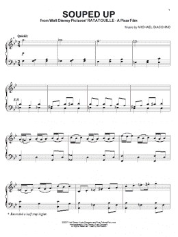 page one of Souped Up (Piano Solo)