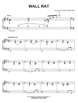page one of Wall Rat (Piano Solo)