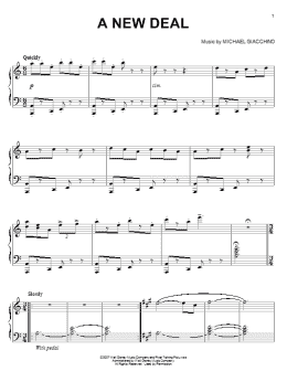 page one of A New Deal (Piano Solo)